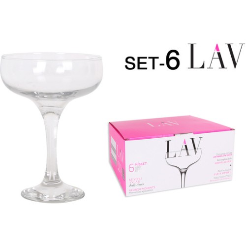 Set of 6 Champagne Glasses 235cc - Elegant Celebration Essentials