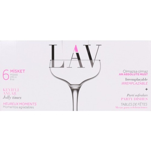 Set de 6 Copas de Champagne 235cc - Esenciales Elegantes para Celebraciones