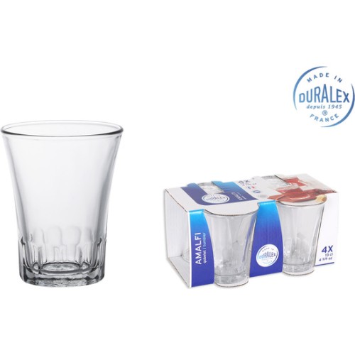 Set of 4 Transparent Amalfi Glasses