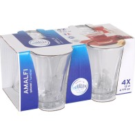 Set of 4 Transparent Amalfi Glasses