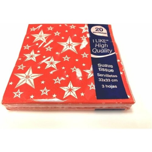 Christmas Paper Serviettes 33x33