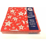 Christmas Paper Serviettes 33x33