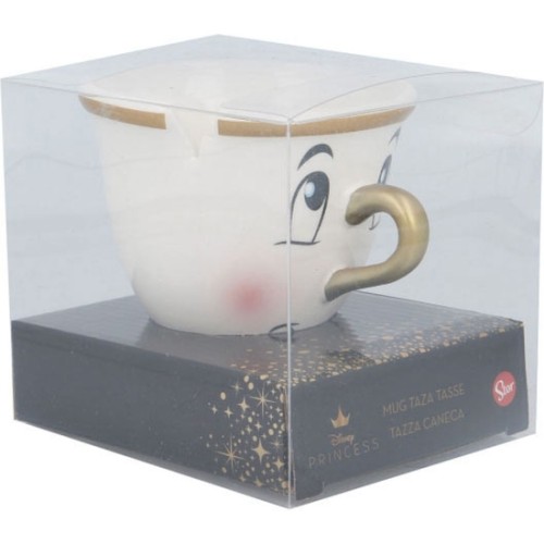La Bella y Bestia 3D Ceramic Mug 190ml Chip Design