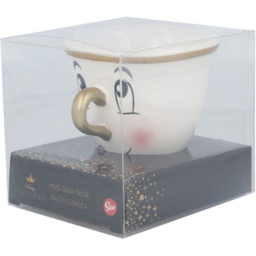 La Bella y Bestia 3D Ceramic Mug 190ml Chip Design