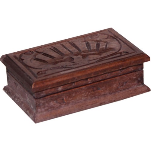 Wooden Box with Lid 150mm x 100mm x 50mm