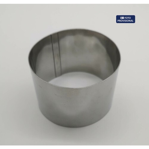 Round Stainless Steel Plating Server 6x4.5cm Quttin