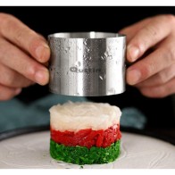 Round Stainless Steel Plating Server 6x4.5cm Quttin