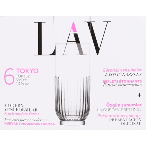Set of 6 Glasses 395cc Tokyo