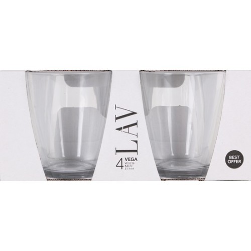 Set de 4 Vasos Vega Best Offer - 340cc