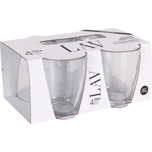 Set of 4 Vega Best Offer Glasses - 340cc