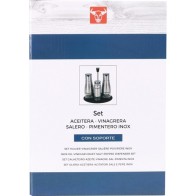 Stylish Set of 4 Stainless Steel Dispensers