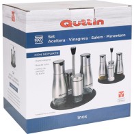Stylish Set of 4 Stainless Steel Dispensers