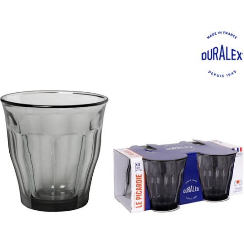 Set de 4 Vasos 31cl Gris Picardie