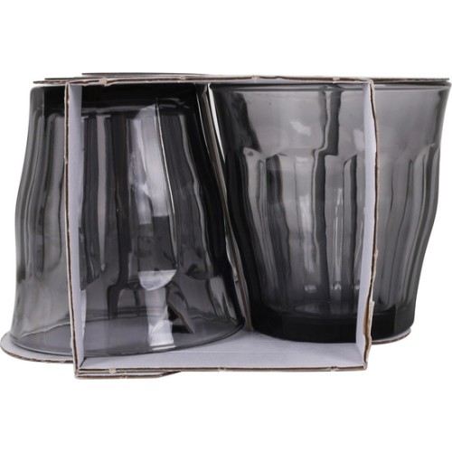 Set of 4 Picardie Glasses 31cl Grey