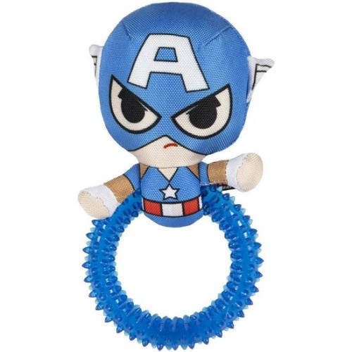 Avengers Captain America Blue Dog Chew Toy