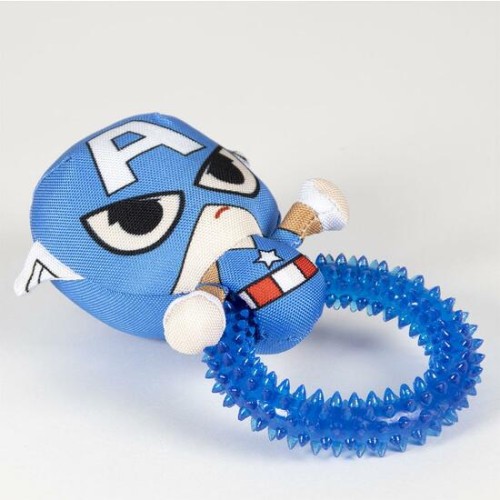 Avengers Captain America Blue Dog Chew Toy