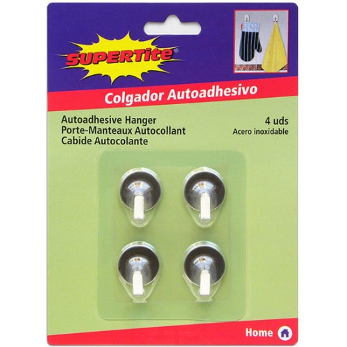 Self-Adhesive Round Small Hook 4 pcs