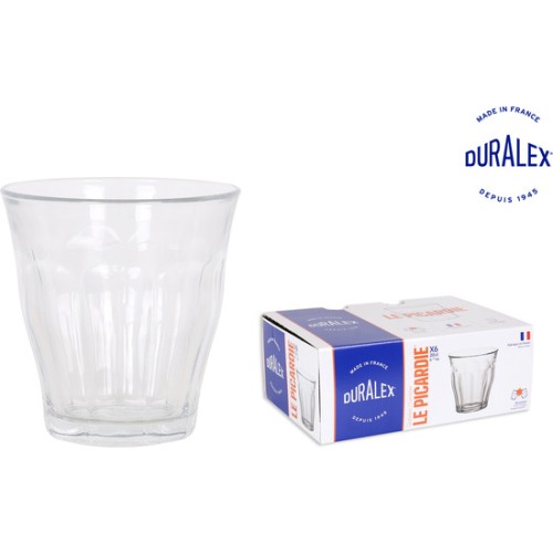 Set de 6 Vasos Transparentes 20cl Picardie