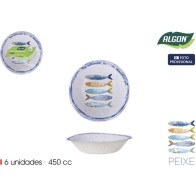 Set de 6 Boles de Cartón Peixe 450cc Algon