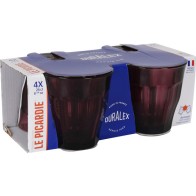 Set 4 Vasos 25cl Picar Morado/Cranberry
