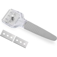 Rasqueta Vitro c/cuchillas 4pcs - Quttin - Herramienta Esencial de Cocina
