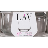 Set 4 Vasos Whisky 345cc Lal - Perfectos para Espirituosos