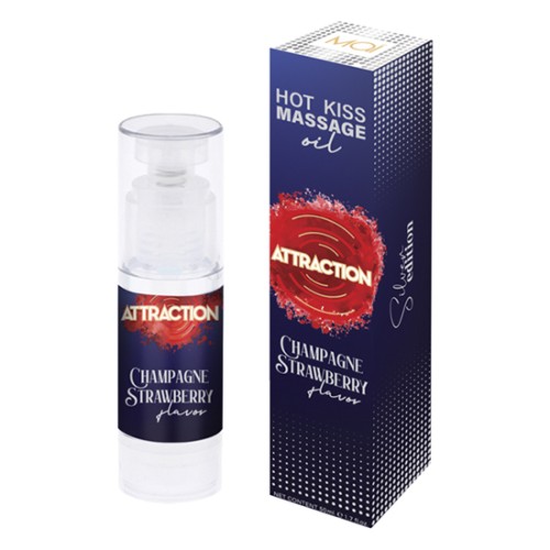 Attraction Massage Oil Strawberry with Champagne 50 ml