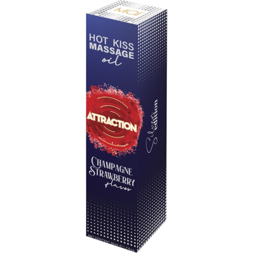 Attraction Massage Oil Strawberry with Champagne 50 ml
