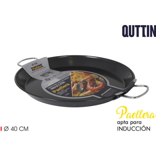 Induction Non-Stick Paella Pan 40cm Quttin