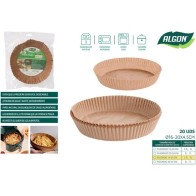 Set de 20 Bases de Papel para Airfryer Rojo para Cocina Fácil