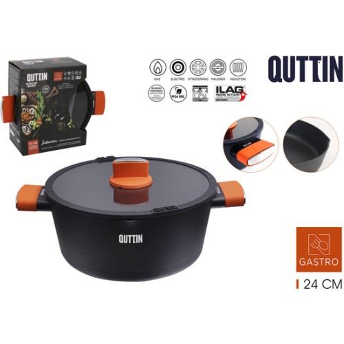 24cm Casserole with Lid Gastro Quttin for Delicious Meals