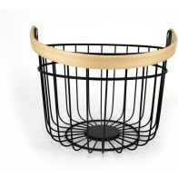 Rustic Round Organizer Basket by Quttin