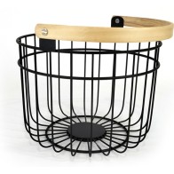 Rustic Round Organizer Basket by Quttin