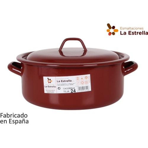 Enameled Casserole with Lid 24cm - 4.4L Teja