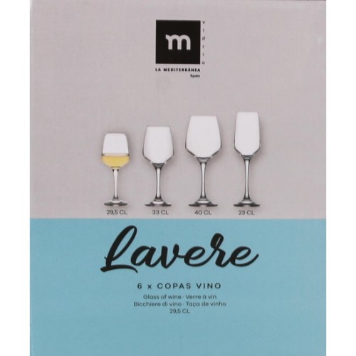 Set 6 Copas Vino 295cc 'Lavere' MD