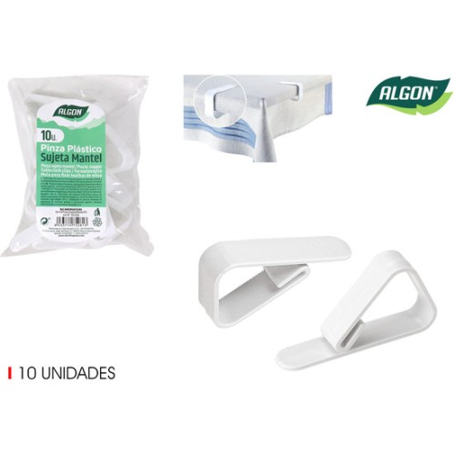 Set of 10 Tablecloth Clips PS Algon