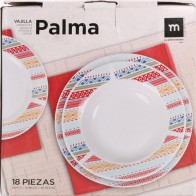 Vajilla Redonda 18pcs Palma Md
