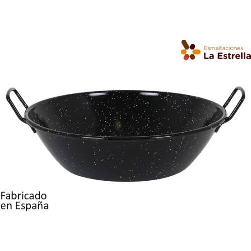 High-Sided Bordonada Paella Pan 34cm-6.3L Jaspeada