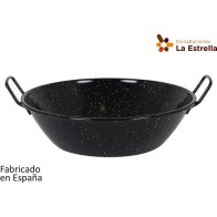 High-Sided Bordonada Paella Pan 34cm-6.3L Jaspeada