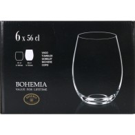 Set de 6 Vasos Cristal Bohemia 560cc Clara