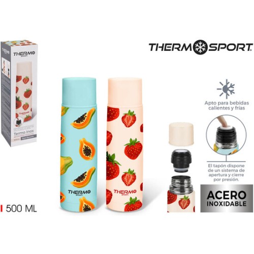 Termo Inox 500ml Style Dec.2 Surt. Thermosport