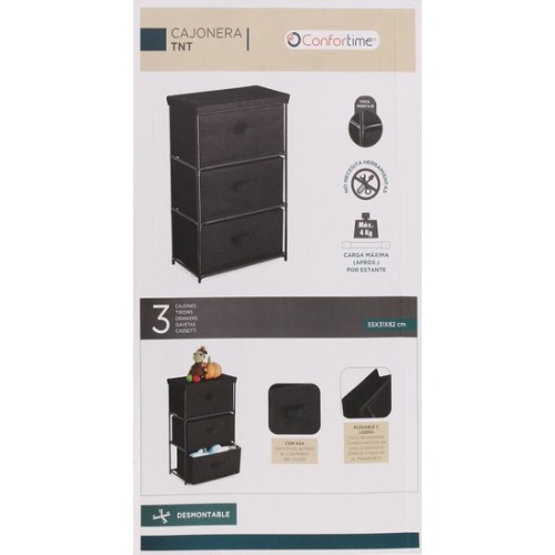 Cajonera TNT 3 Cajones 55x30x75cm Confortime
