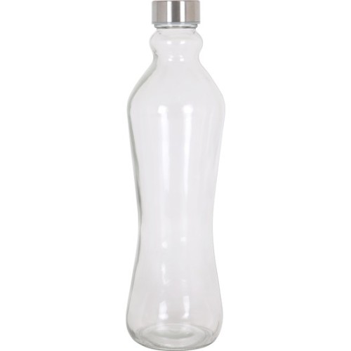 Glass Bottle with Metal Cap 1L Anna