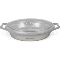 SS 3-Compartment Lunch Box 24cm Quttin