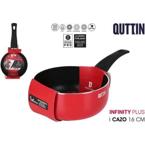 Red Soft Touch Pot 16x7.5cm Quttin