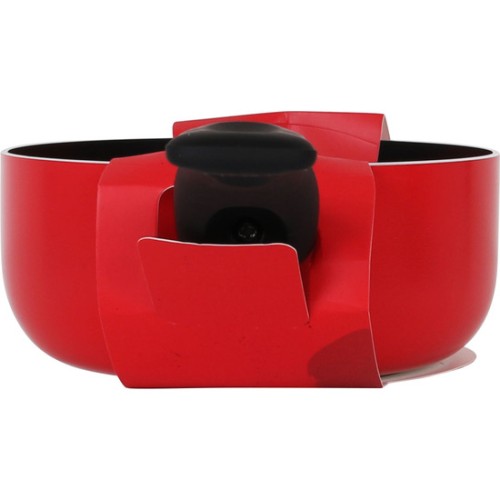 Red Soft Touch Pot 16x7.5cm Quttin