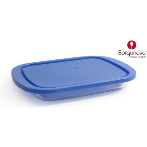 Igloo Rectangular Flat Lunch Box 26x18.5cm Blue