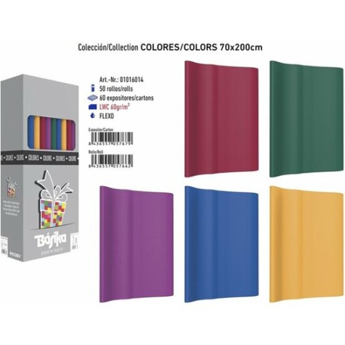 Solid Color Gift Wrap Roll