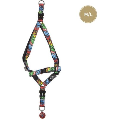 Marvel Black Medium Dog Harness