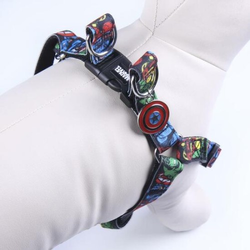 Marvel Black Medium Dog Harness